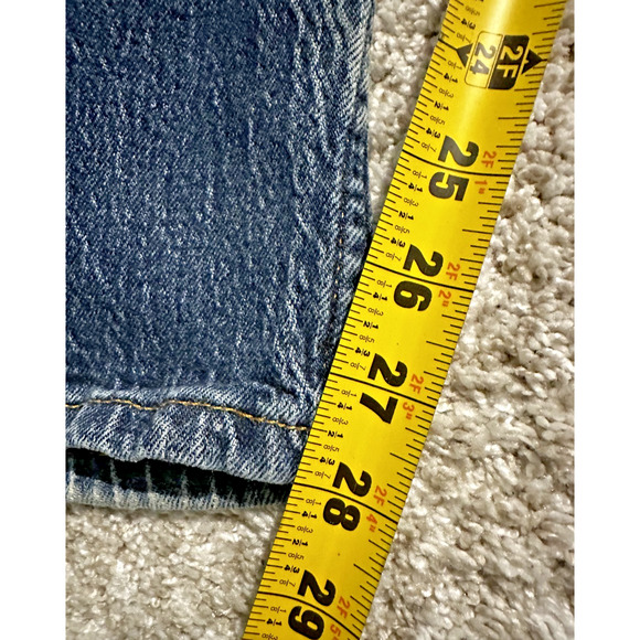 Levi’s 505 Men’s Jeans W38 L30 Dark Wash Straight Leg Denim - Picture 6 of 13